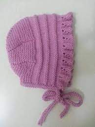 ortadan baslamali mor bebek sapka bere orgu baby knitting patterns krose sapka