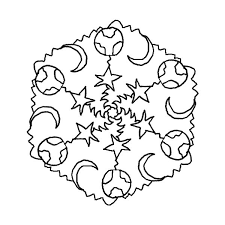 And the mandalas are colorless. Star And Moon Mandala Coloring Crafts And Worksheets For Preschool Toddler And Kindergarten