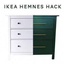 This Dresser Looks Great But Is Upgraded Inexpensively With Amazon Gold Pulls And Some Emerald Paint Ikea Hack Forest Ikea Furniture Hacks Ikea Hack Hemnes