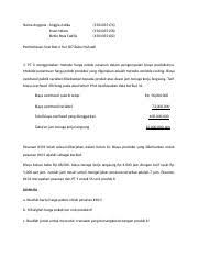 Produk akuntansi yaitu laporan keuangan diharapkan dapat memberikan tolak ukur secara jelas terhadap prestasi perusahaan. Tugas Akbi Docx Soal Dan Pembahan Soal Essay Hal 152 Bab 5 Akuntansi Biaya Mulyadi Oleh Anggia Astika 1501035174 Ihsan Ndaru 1501035158 Rizkie Reza Course Hero