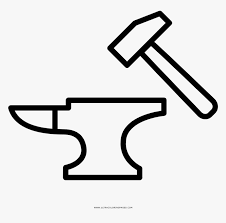 If the 'download' 'print' buttons don't work, reload this page by f5 or command+r. Anvil And Hammer Coloring Page Icon Hd Png Download Kindpng