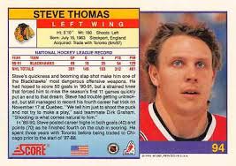 1991-92 Score American #94 Steve Thomas