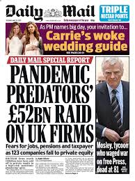 Ota yhteys sivuun daily mail liittymällä facebookiin tänään. Daily Mail Front Page 25th Of May 2021 Tomorrow S Papers Today