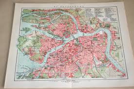 Dis geleë in die noordwestelike federale distrik aan die newarivier oos van die golf. Boekwinkeltjes Nl Oude Kaart Plattegrond St Petersburg Circa 1905
