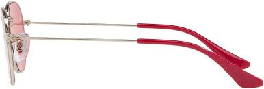 Ray-Ban Junior Kids' 0rj9541sn263/e444junior Hexagonal Non-Polarized  Iridium Square Sunglasses SILVER TOP FUXIA 44 mm : Buy Online at Best Price  in KSA