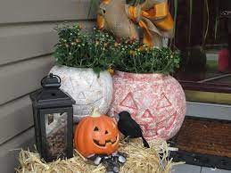 Cast stone garden decor & accents. Turning Those Plastic Pumpkins Into A Look Of Stone Made Easy Hometalk