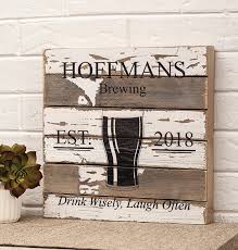 Personalized Pub Reclaimed Wood Sign Custom Bar Signs Exposures A media room may double as a game room or bar.