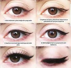 Eyeliner Cekmenin Puf Noktalari Ve Asamalari Temel Makyaj Yeni Baslayanlar Makyaj Dumanli Goz Makyaji