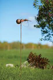 Bee With Spinning Wings Garden Stake Happy Gardens Flower Landscape Metal Garden Art Garden Stakes