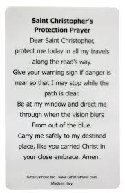 And lead me safely to my destiny. Buy St Christopher Protection Prayer Card Gifts Catholic