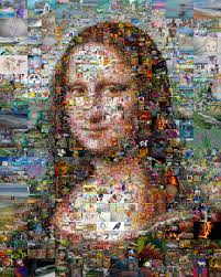  A Multi Size Cell Mona Lisa Created Using Over 600 Personal Works Of Art Www Picturemosaics Com Photo Mosaic Mona Lisa Photo