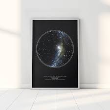 personalized star map gift night sky print custom star chart star map poster constellation art sky map art anniversary gift