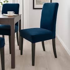 Henriksdal Chair Dark Brown Djuparp Dark Green Blue Width 20 1 8 Order Here Ikea In 2021 Dinning Room Chairs Dining Room Blue Blue Dinning Room