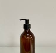 300ml Amber Glass Bottle With Lotion Pump Top