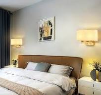 12W Hotel Bedside Fabric Wall Lights with Switch LED ...