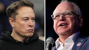 Elon Musk slams Tim Walz over Tesla stock quip