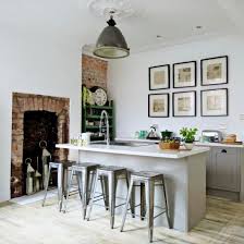 A fireplace or hearth is a structure made of brick, stone or metal designed to contain a fire. Makeover Industrial Style Kitchen Ideal Home