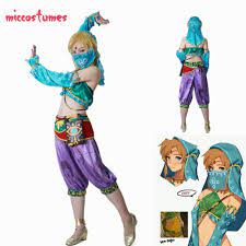 Female Gerudo Outfit Link Cosplay Costume Fullset for Women halloween  Desert Zelda Cosplay Costume - AliExpress