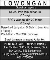 Soal warna cat nippon paint tentu saja banyak sekali, apalagi saat ini bisa menggunakan mesin tinting, jadi bisa request warna sesuai dengan keinginan, cukup dengan membawa contoh warna yang ingin ditiru. Sales Spg Pt Nipsea Paint Nippon Paint Media Web S Blog