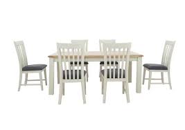 Yes, many of the extendable dining table and chair sets that you find on ebay can include additional features that you might find convenient. Angeles Rectangular Extending Dining Table And 6 Wooden Dining Chairs Furnitureland Furniture Village