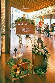 Out of all the unique wedding decoration ideas for your reception, this option serves the dual purpose of both seating and much of wedding decor can be done at home, so get creative or find others that are willing to help you. 30 Greenery Wedding Decor Ideas Budget Friendly Wedding Trend Wedding Reception Entrance Greenery Wedding Decor Wedding Decorations