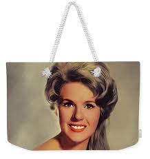 Connie Stevens, Vintage Actress #6 Beach Towel by Esoterica Art Agency