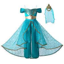 2020 Girls Princess Jasmine Costumes Kids Fancy Dress Up Party Outfits Cosplay Ebay In 2020 Princess Jasmine Costume Kids Fancy Dress For Kids Princess Fancy Dress