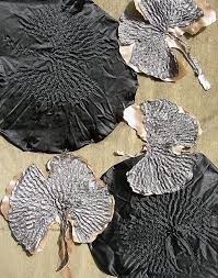 Heat Set Ginkos Progress Creative Textiles Fabric Manipulation Techniques Creative Textiles Techniques