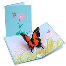 Kirigami involves folding paper certain ways to cut out symmetrical forms. Mothers Day Butterfly 3d Pop Up Cards Handmade Pop Up Greeting Cards Gift Ideas For Friends Students Teacher Appreciate Gifts Cards Birthday Thank You Cards Graduation Gifts For Teacher Nurse Day