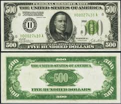 Who is on the five dollar bill. Value Of Old 500 Bills Price Guide Old Money Prices
