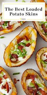 How To Make The Best Ever Loaded Potato Skins Recipe Loaded Potato Skins Potato Skins Loaded Potato