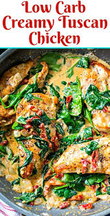 Low Carb Creamy Tuscan Chicken Recipe In 2020 Keto Recipes Dinner Healthy Low Carb Dinners Low Carb Chicken Recipes