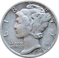1943 Mercury Dime Value Cointrackers