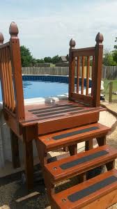 Small Above Ground Pool Deck Not Complete June 2015 Small Above Ground Pool Above Ground Pool Landscaping Backyard Pool Landscaping