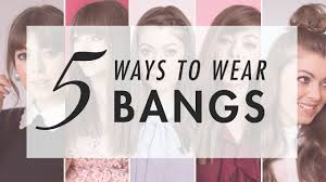 See our collection of sexy hairstyles if you are on the verge of making your decision. 5 Ways To Style Bangs Ft Margo Me Luxy Hair Youtube