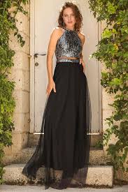 فستان سهرة أسود بجزء علوي بترتر فضي Fashion Style Product Description