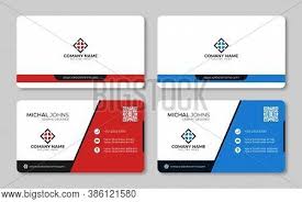You'd use your company's business card when doing business on behalf of the company. Modern Business Card Vector Photo Free Trial Bigstock