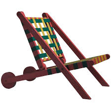 Shop allmodern for modern and contemporary indoor chaise lounge chairs to match your style and budget. Easi Bild Folding Red Wood Indoor Outdoor Lounge Chair With Webbing Usa 1950s For Sale At 1stdibs