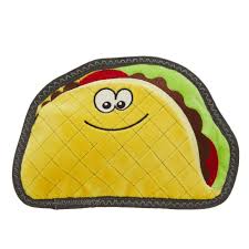This fun toy comes in the shape of a delicious fish taco, and will keep your dog active, engaged and entertained with the playful squeaking sounds it makes when played with. Top Paw Rip Roarin Tough Taco Dog Toy Squeaker Dog Plush Toys Petsmart
