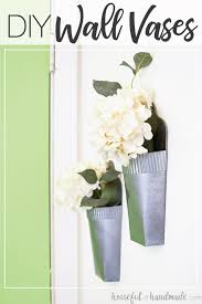 If this isn't possible, another way is to make that the location of one of your seams. Faux Metal Wall Vases Crafting My Home