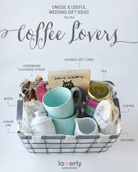 Give This Wedding Gift Ideas Perfect For Coffee Lovers Coffee Gift Basket Personalised Gifts Diy Gift Baskets