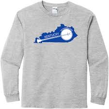 Kentucky State Shaped Banjo Long Sleeve T Shirt