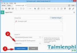 Cach Xuất File Pdf Sang Word Excel Powerpoint Bằng Adobe Reader