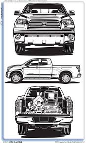 Tundra outline shirt front prints are 14 tall on all shirt sizes so it may appear larger or smaller depending on garment size. Toyota Tundra Vector Toyota Tundra