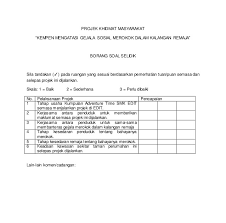 10 susunan soalan dalam borang soal selidik 2. Contoh Soalan Soal Selidik Masyarakat Surasm