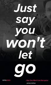 James Arthur Say You Won T Let Go Lyrics And Quotes I Love You I Love You I Love You I Loved You Dangerously Ooh Let It Go Lyrics Pop