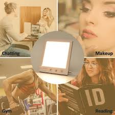 Light Therapy Lamp, Miroco UV Free 10000 Lux Brightness, Timer Function,  Touch Control, Standing Bracket, for Home/Office Use