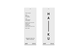 Network Osaka Haiku Clothing Labels Design Graphic Design Logo Swing Tag Design