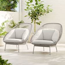 West Elm Outdoor Lounge Chairs Ottoman In 2020 Garden Lounge Chairs Large Lounge Chair Lounge Chair Outdoor
