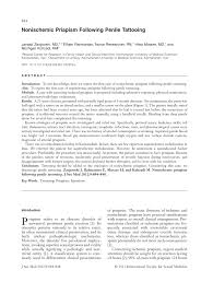 Maybe you would like to learn more about one of these? Pdf Nonischemic Priapism Following Penile Tattooing